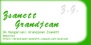 zsanett grandjean business card